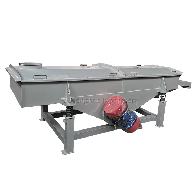 2 layers sand vibrating sifter square linear vibrating screen sieve for aggregate