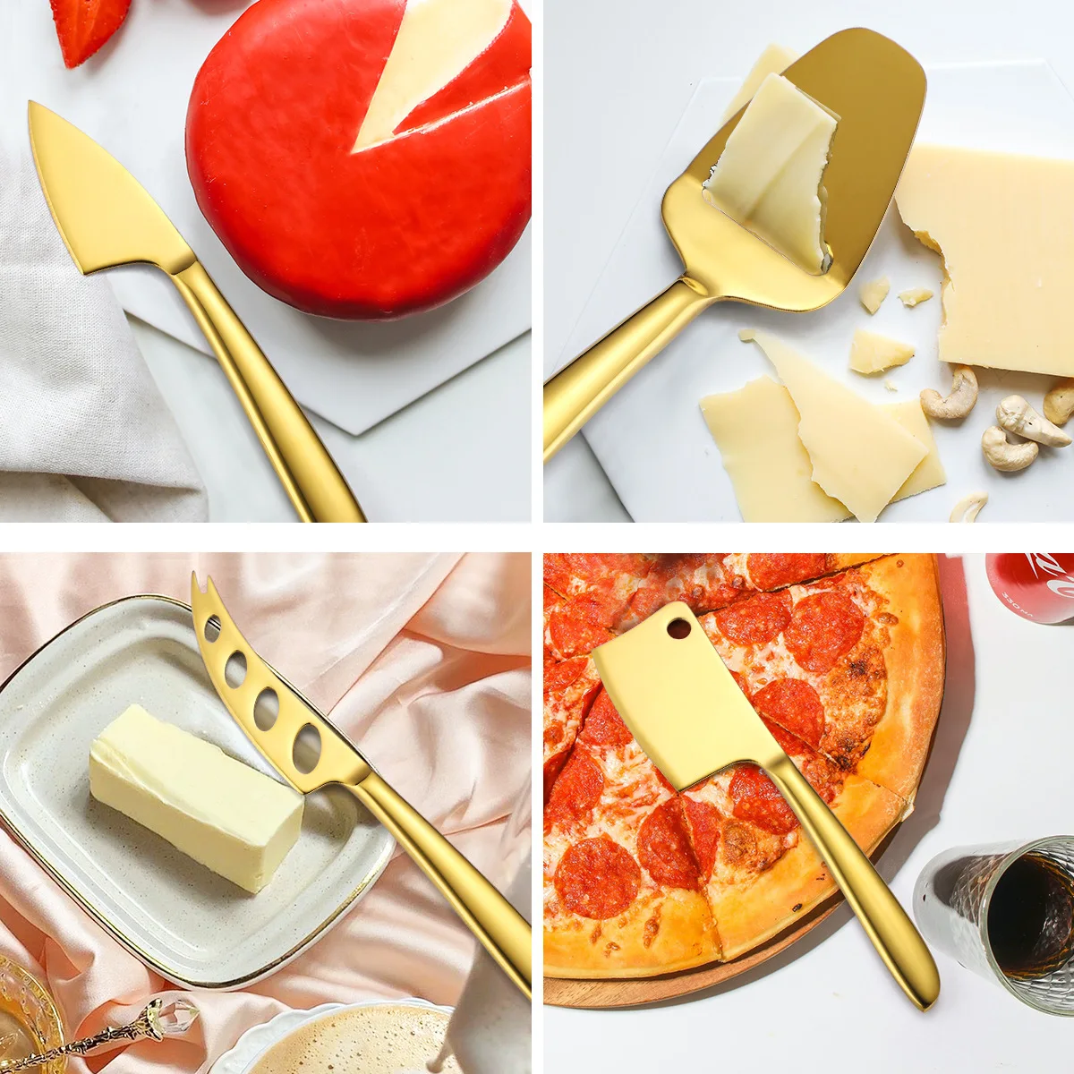 Stainless Steel Cheese Slicer Set And Cheese Cutter Plane For Soft Semi-hard And Hard Cheeses Kitchen Tool