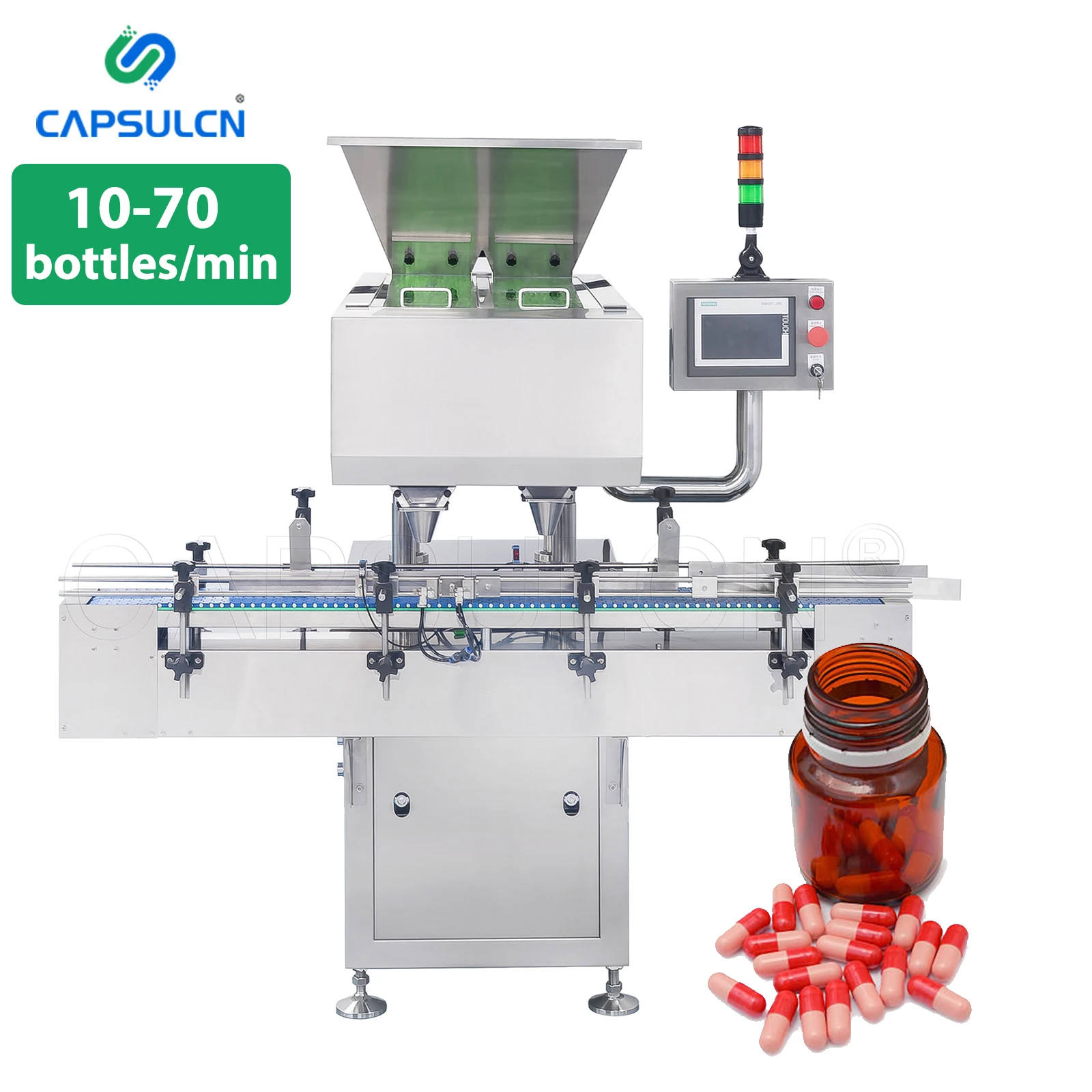 16 Channel Fully Automatic Candy Tablet Capsule Electronic Counting Machine Automated Tablet Capsule Counter