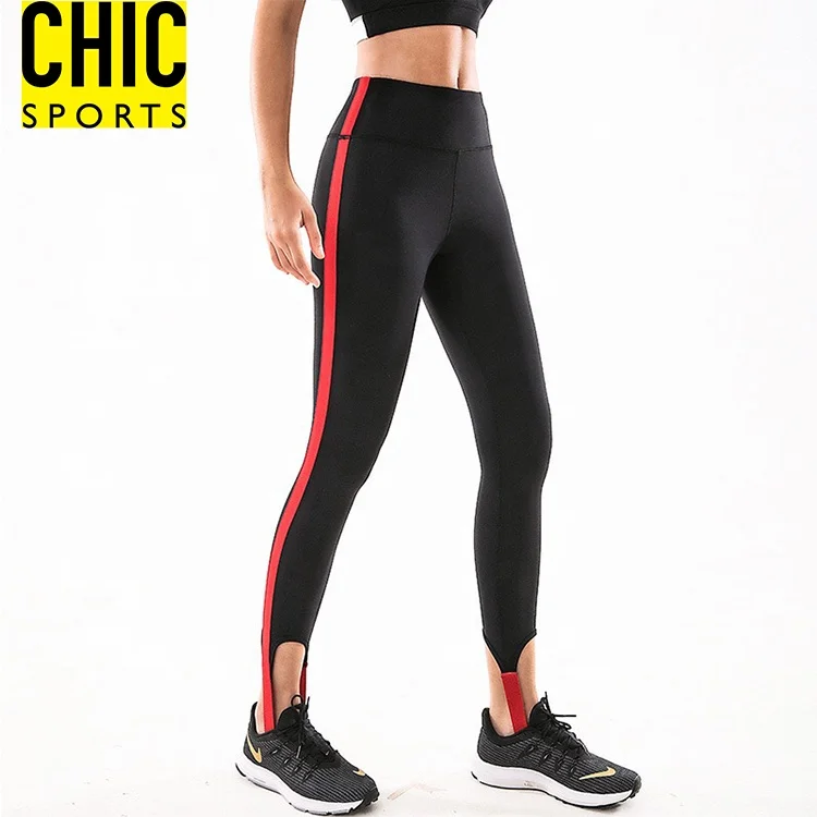 
2019 NEW Stirrup Power Flex Soft Sweat Wicking High Waisted Sports Pants Dance Tights Women Leggings Fitness 