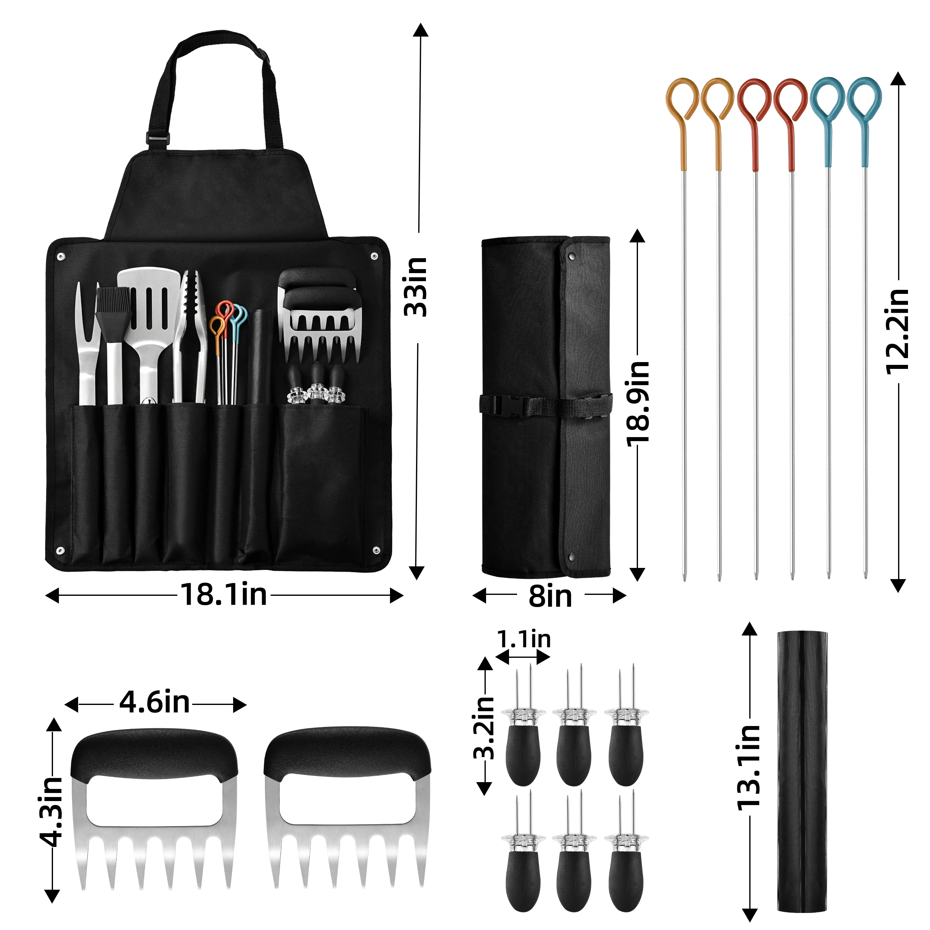 Manufacturer Product BBQ Tools Accessories Barbecue Tool Set Outdoor Barbecue Grill Utensils