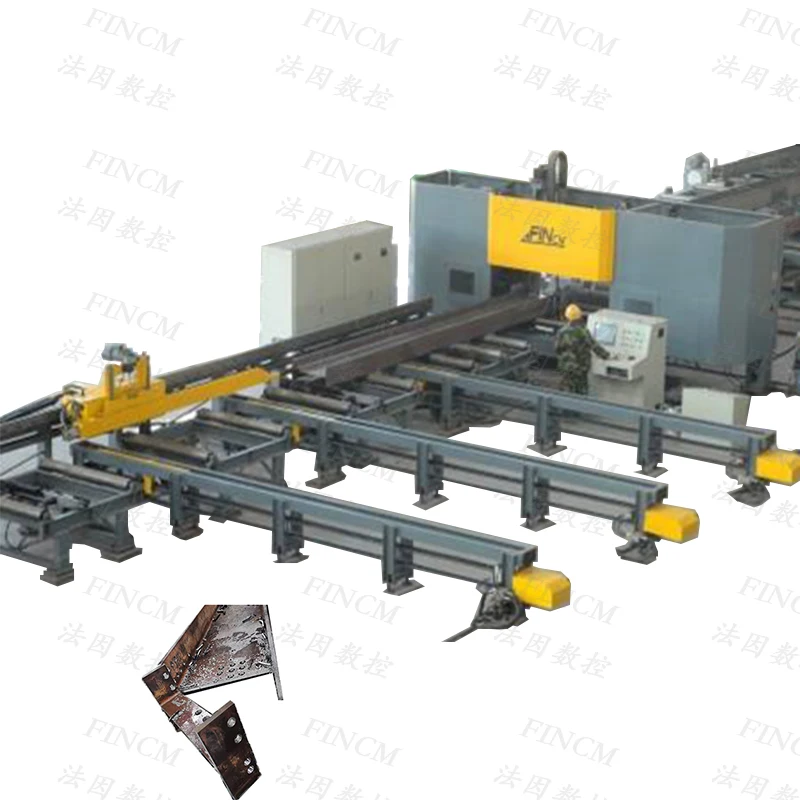 BHD1206C/3 FINCM  3 Head  H Beam Plasma Cutting CNC Channel Steel Drilling Machine For Steel Structure