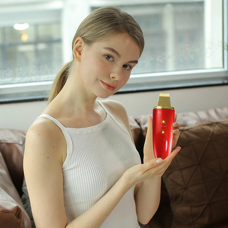 Portable Electric Facial Dead Skin Peeling Machine Face Cleaning Spatula Ultrasonic Skin Scrubber