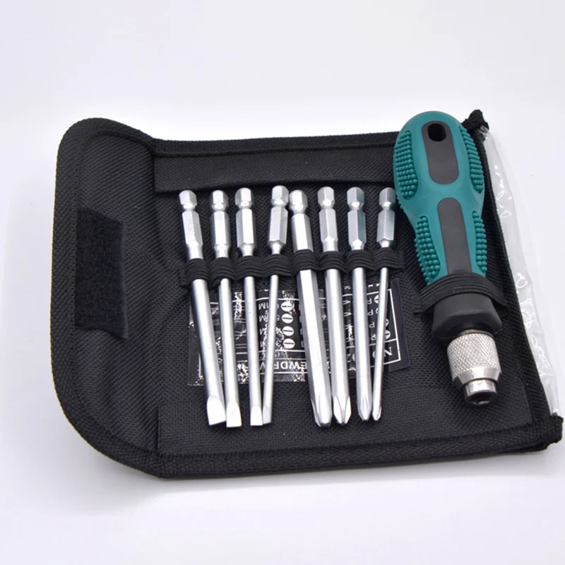 Multi-Function Versatile Hand Screwdriver Repair Tools TPR Handle CRV Pozi Torx Screwdriver Set