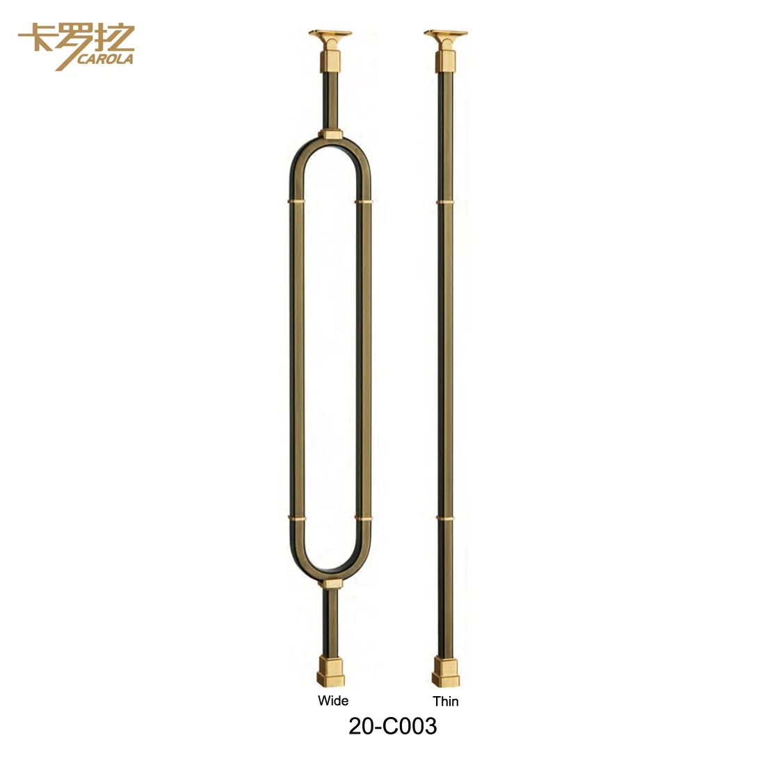 High Quality modern minimalist decorative brass stair spindle