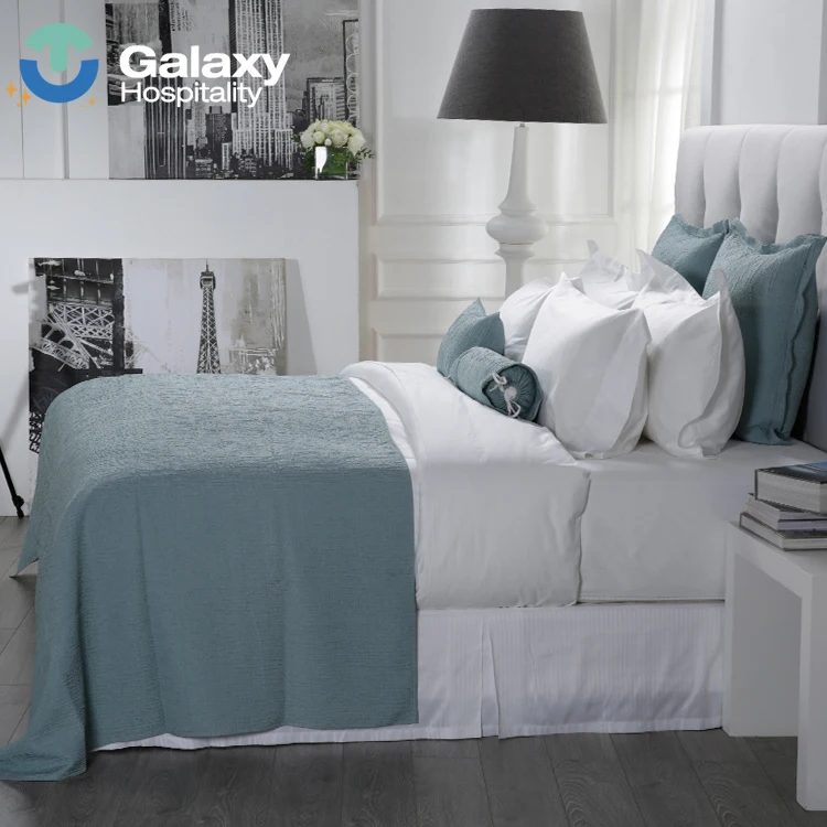 Wholesale Drap De Lit Pure Cotton Satin Duvet Cover Set Hotel Linen Single Bed Sheets