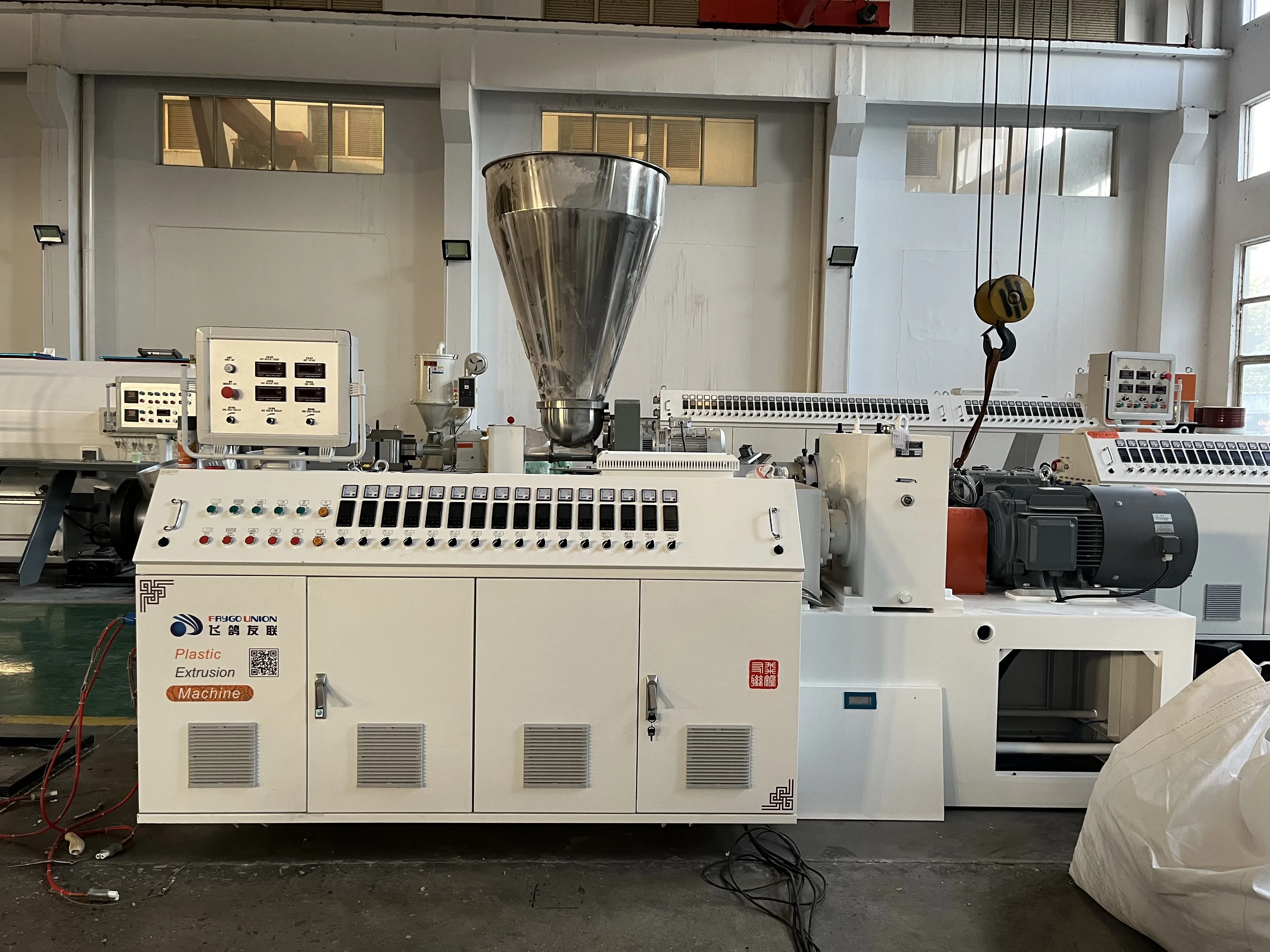 FAYGO UNION electricity pipe production line and corrugated pipe machine production line for sale