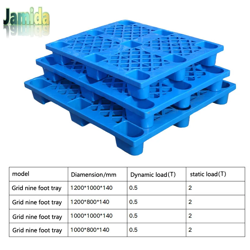 
 Оптовая продажа, ассортимент, вилочный погрузчик HDPE для производства материалов, транспортировка 1200x1000 мм, евро Пластиковый поддон  
