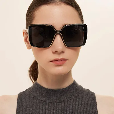 Fashion Plastic Party PC Frame AC Lens Sunglasses Square Plastic Women Sun Glasses UV400 Eyewear Eye Protection Decoration w41
