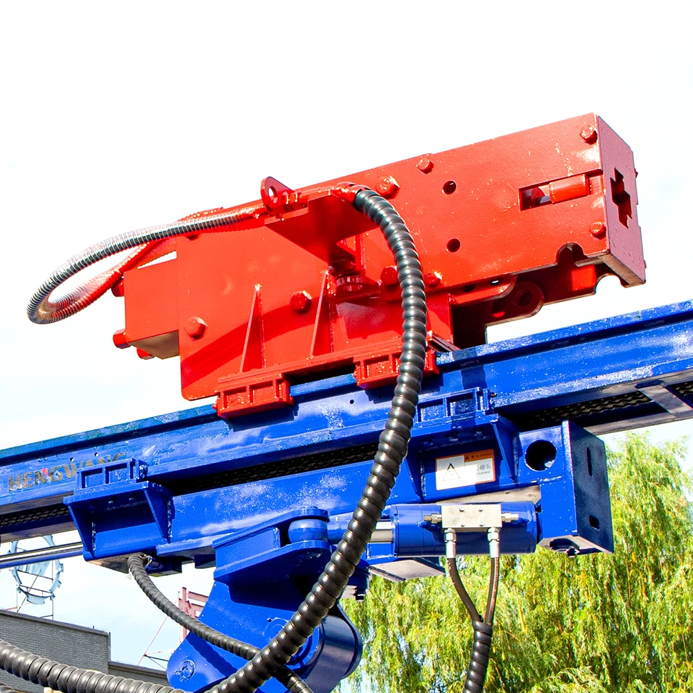 Hengwang post ram machine drill bore hole pile driver diesel hammer pile driver machine