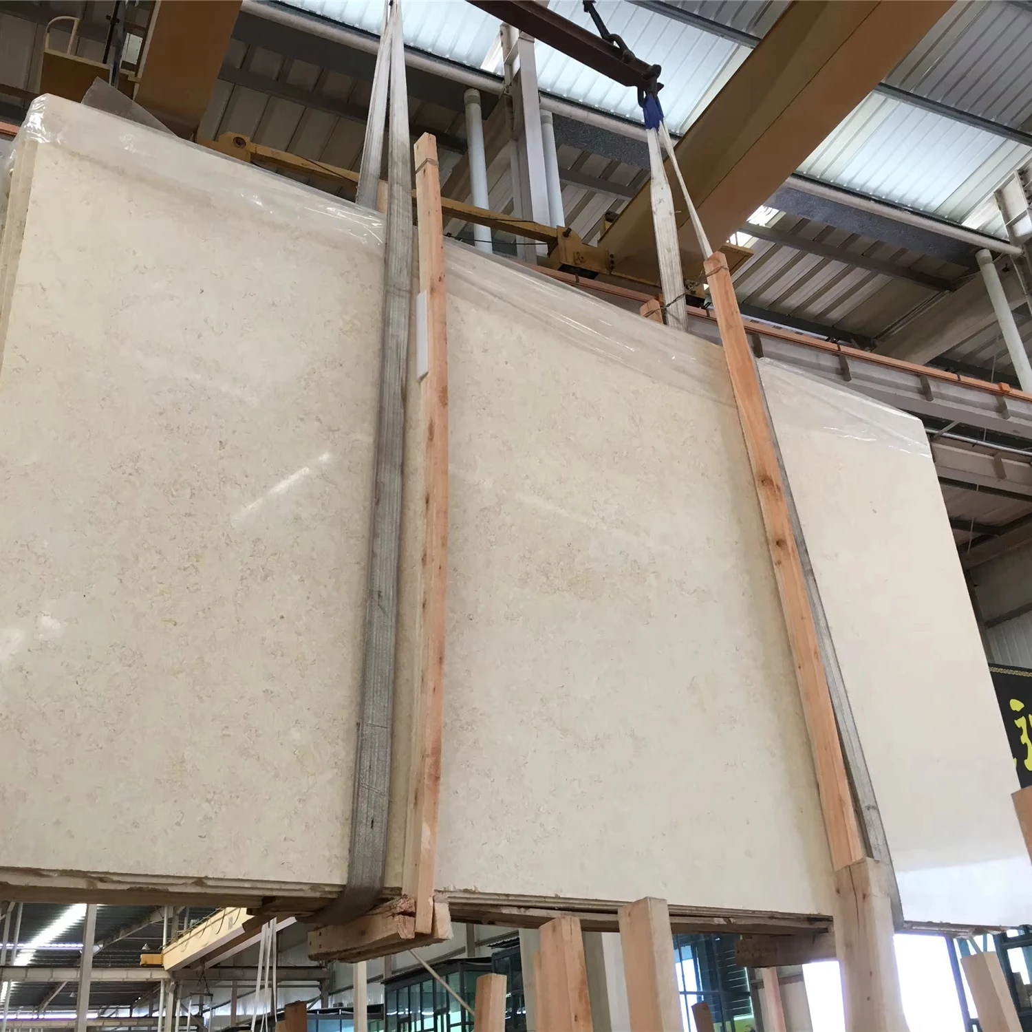 Cheapest cream limestone sunny beige marble slab for wall projects