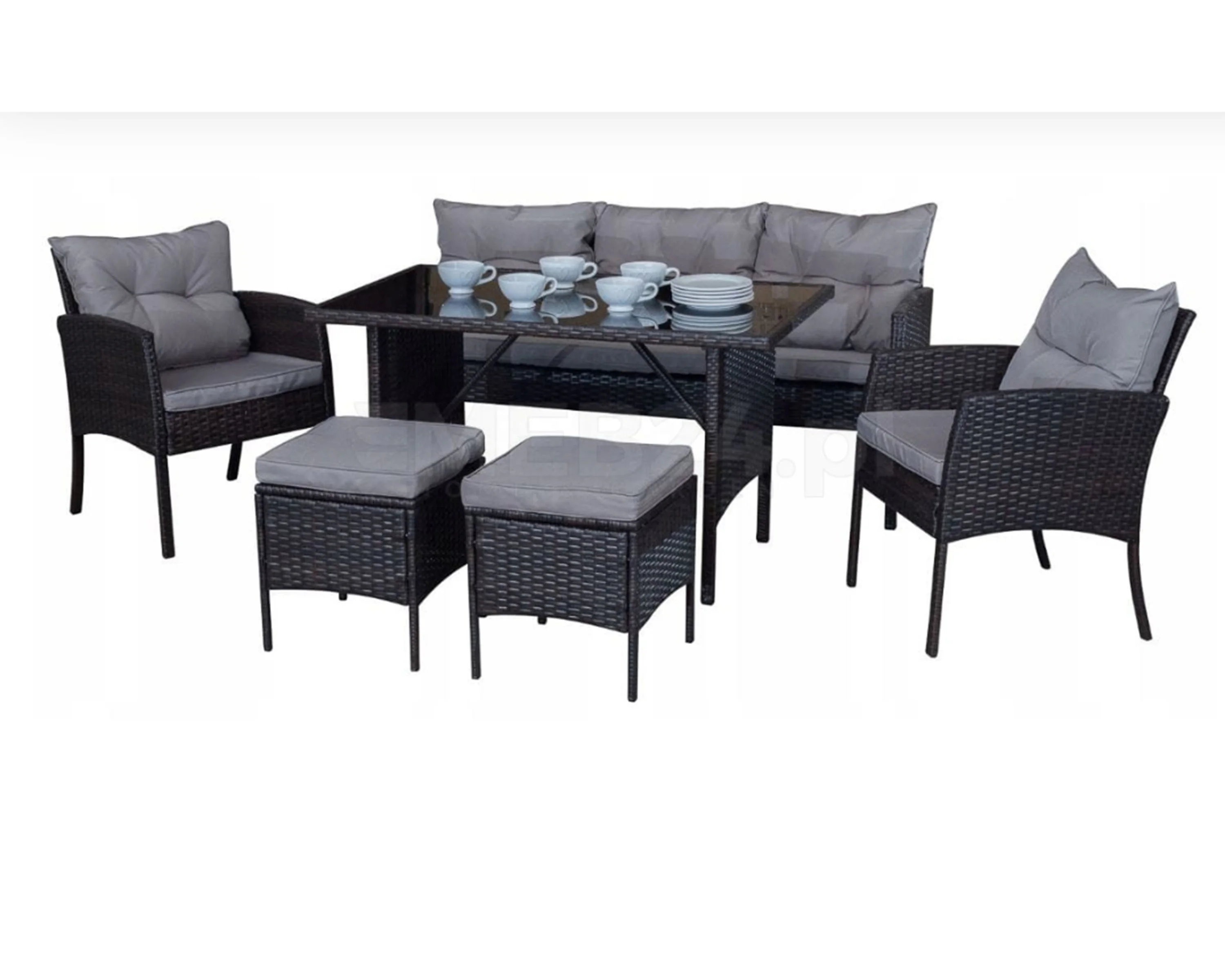 Outdoor Garden Furniture Set Rattan Wicker Dining Set