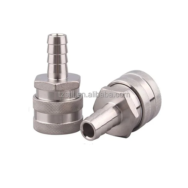 1/2inch female quick disconnect stainless steel with 1/2inch barb