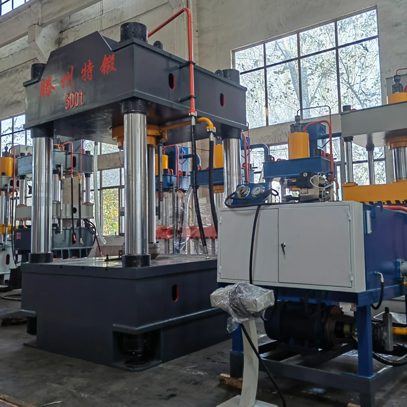 500 tons steel plate straightening machine shaft straightening machine two beam four column hydraulic press oil press