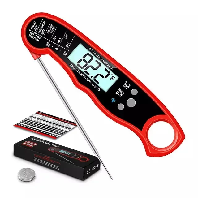 Factory Hot Sale Professional Waterproof Digital Meat Thermometer with Digital Probe Oven Thermometer
