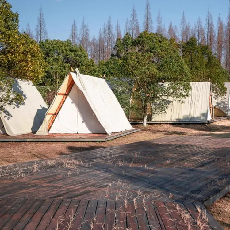 Light Luxury Outdoor Herringbone Tent Fashionable and Easy to Build Sun-Proof High-Quality Tent