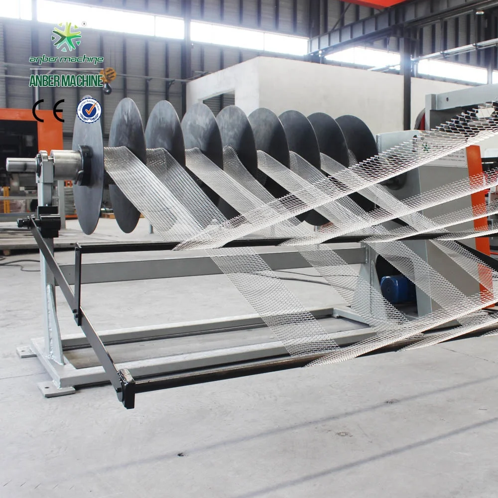 Coil in diamond mesh machine slitting line