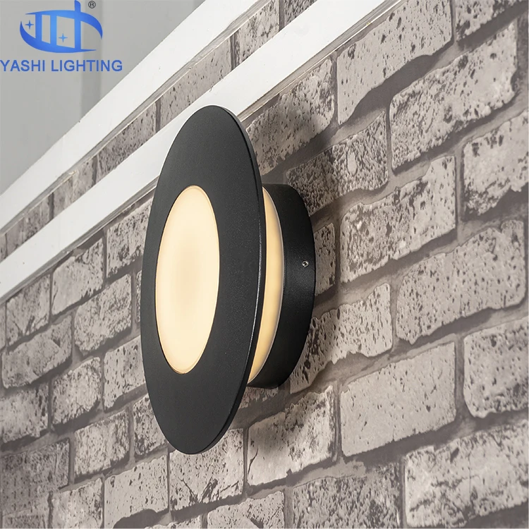 12w led PC Diffuser Round Decorative external lights china Garden Outdoor Wall Lights Modern outdoor lighting garden