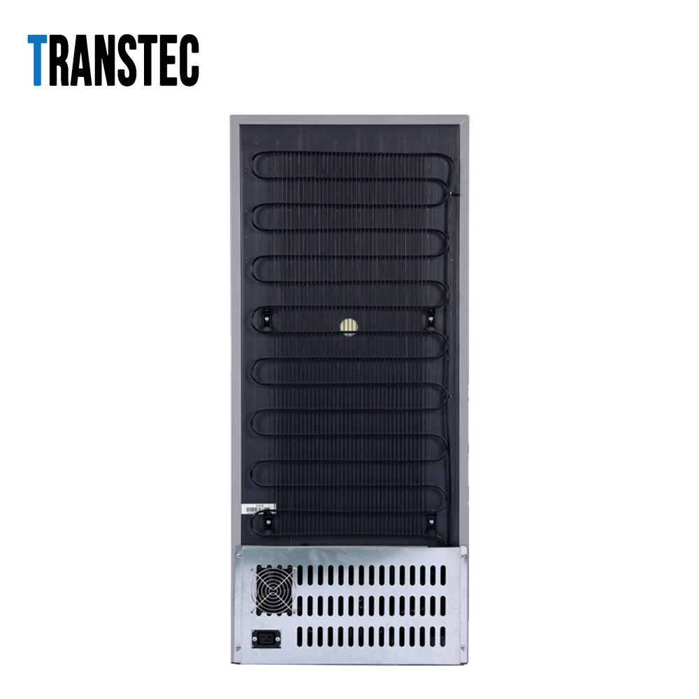 118L Solar Powered Double Door Refrigerator DC 12 fridge with off grid system for commercial and household use