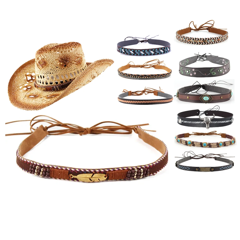 Готов к отправке, ковбойская декоративная шляпа-федора из искусственной кожи с золотыми металлическими листьями