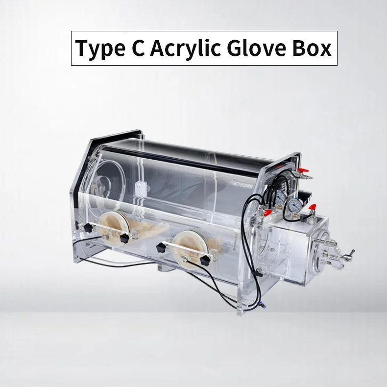 MITR Lab Transparent Acrylic Glove Box for Lithium Battery Research PMMA Operating box