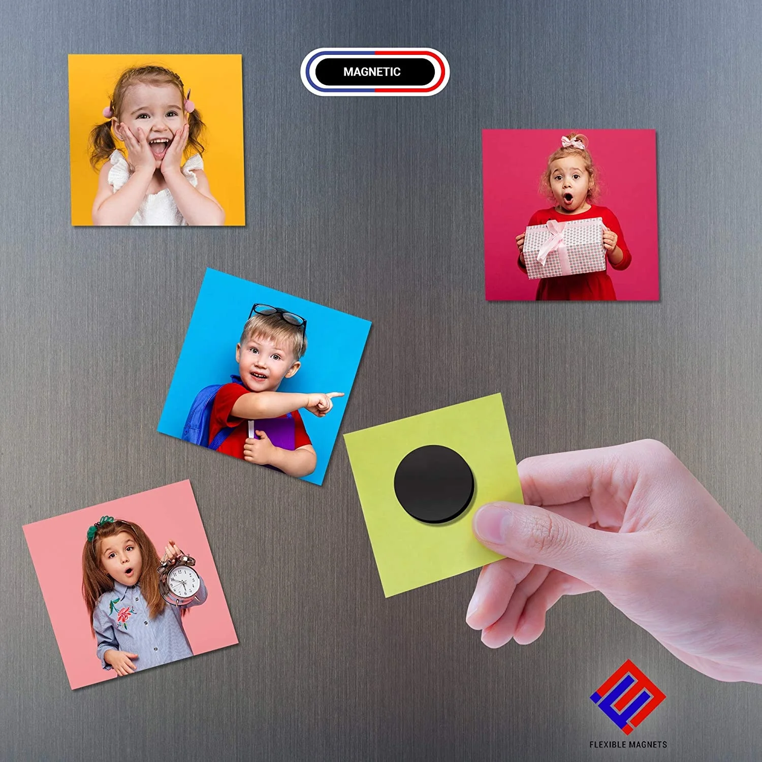 Peel & Stick Magnetic Sheets Self Adhesive Magnetic Squares Flexible Sticky Magnets