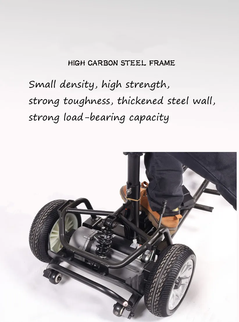  Four-wheels electric scooter vehicles for the elderly and