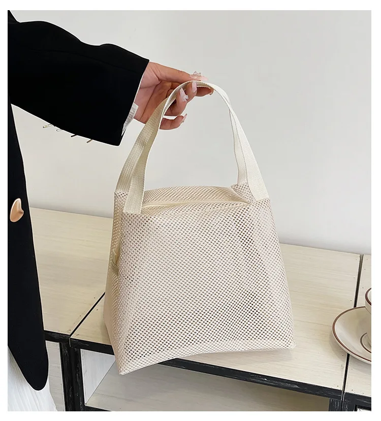 Ultralight Large Straw Hollow Out Beach Bags Crochet Weave Summer Women Hand Mesh Tote Bag