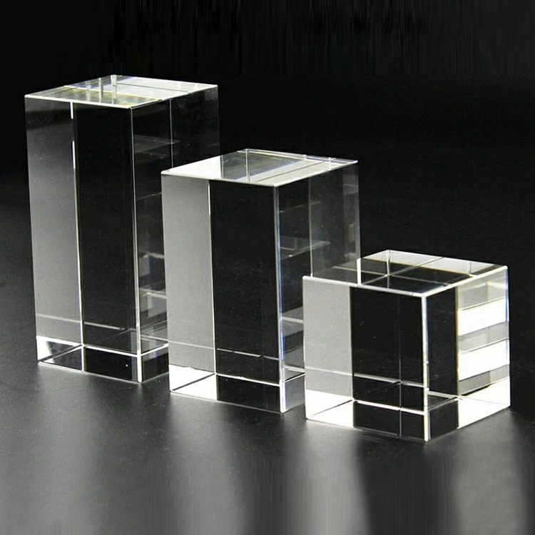 Wholesale K9 blank crystal glass cube for 3D engraving