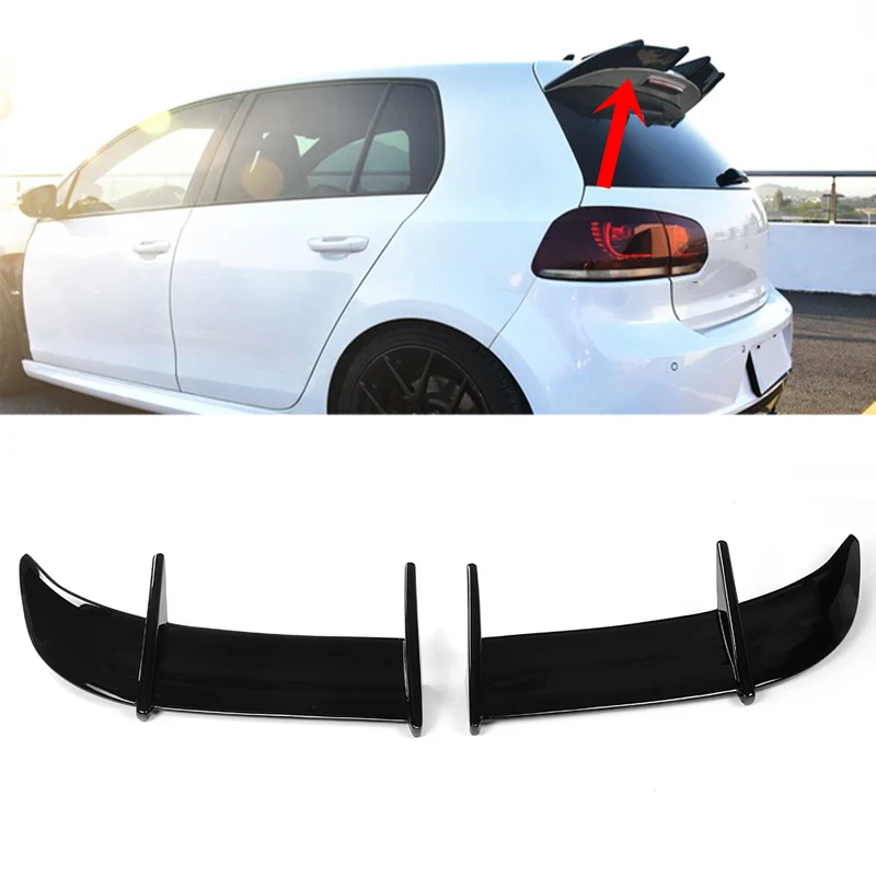 Car Rear Trunk Boot Lip Spoiler Wing Extension Lid AK Style Rear Wing Lip For Volkswagen VW Golf 6 MK6 GTI R20 Models