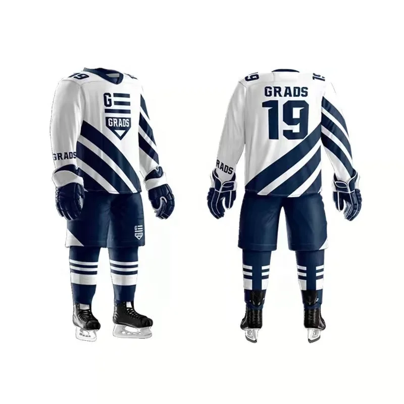 Custom Canada Team Ice Hockey Team Jersey youth youth cheap GRADS hockey wear cheap sublimation team ice hockey jersey