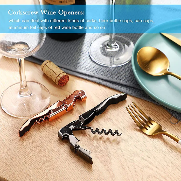 Профессиональный Классический штопор из нержавеющей стали «все в одном» двойной откидной винный ключ открывалки для винных бутылок