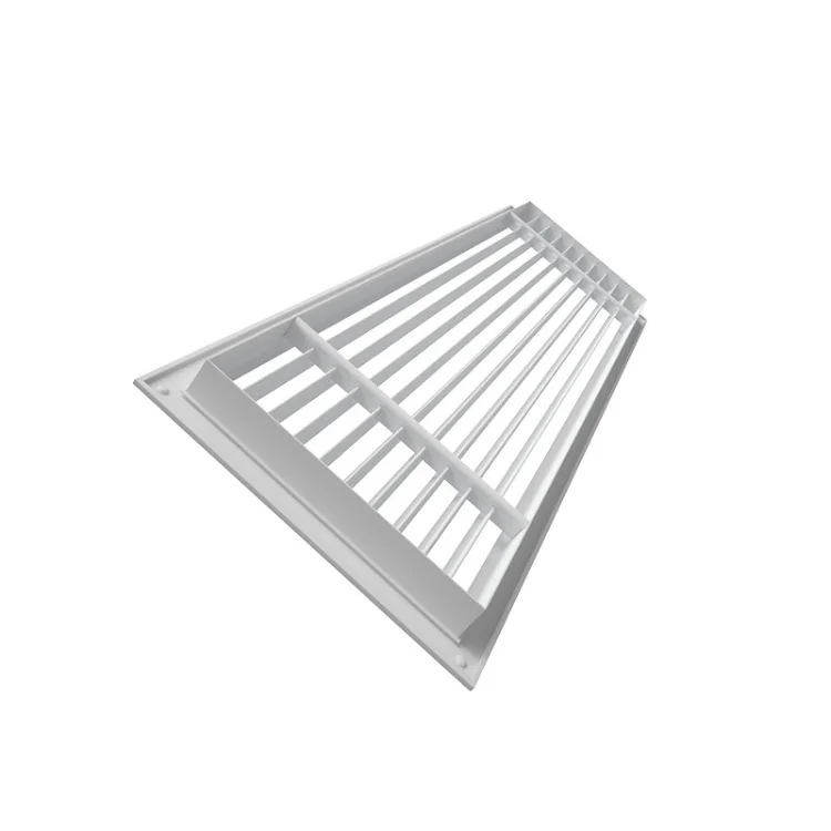 Modern AC vent cover Standard linear slot diffuser for ceiling wall HVAC air vent white decorative aluminum register grille