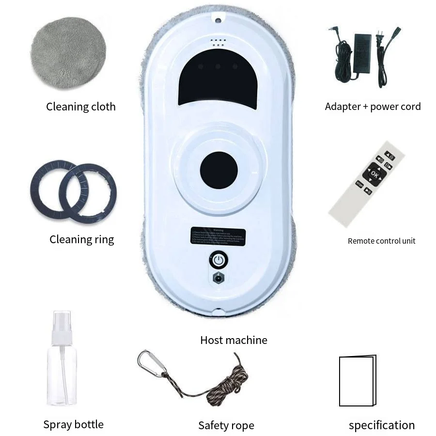Home intelligent window cleaning machine remote control fully automatic glass cleaning robot electric window cleaning robot