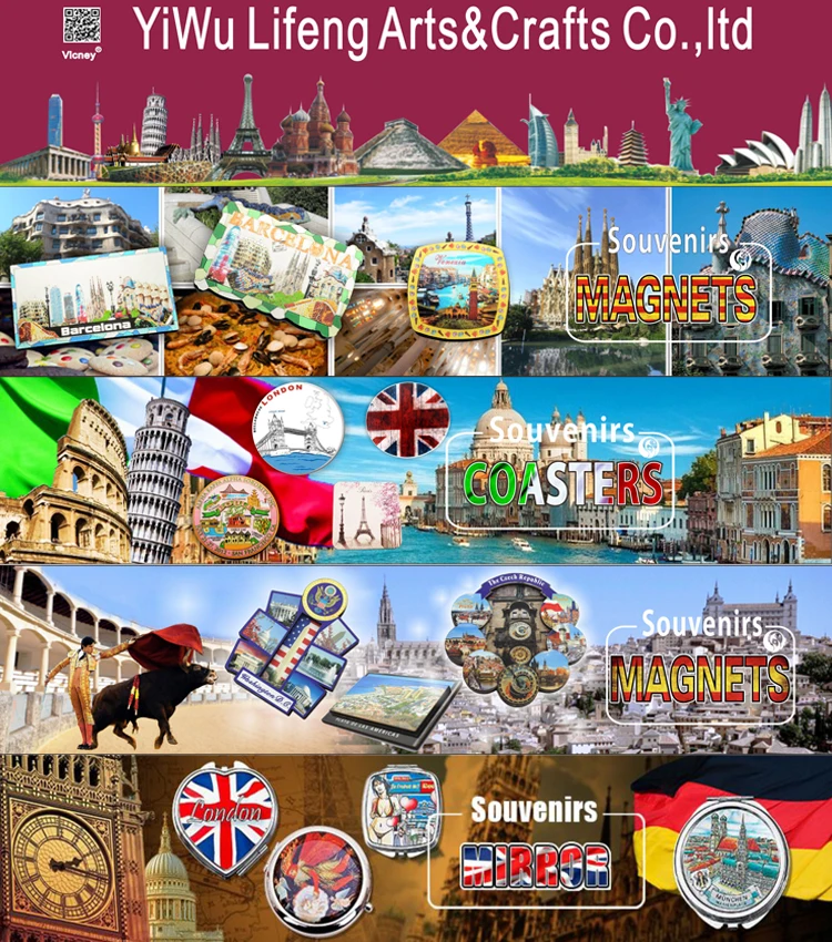 Wholesale Personalized Design Espana 3D Tourist Souvenir Metal Refrigerator Fridge Magnet