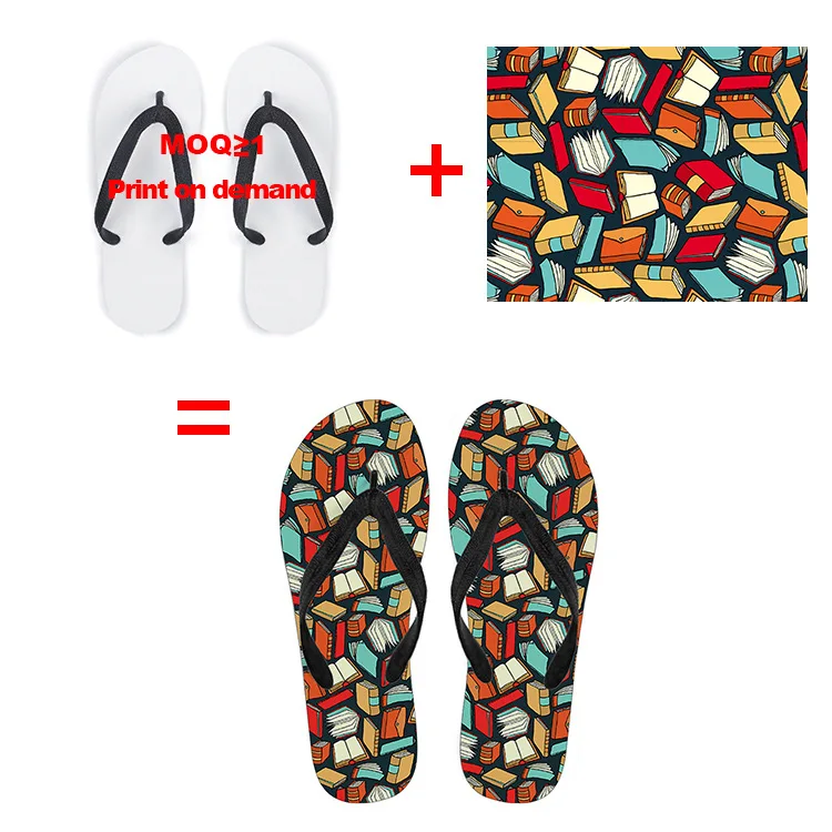 3D Printing Service Wholesale Dropshipping Custom Slippers Slides Flip Flops Customize Logo DIY Flip-flops Slippers