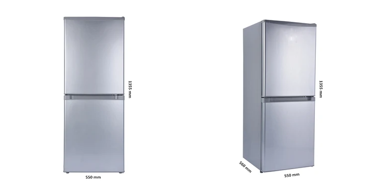 BCD-168L Fridge can supply wit Whole Solar System For Juice,Fresh Fruit commercial use refrigerator