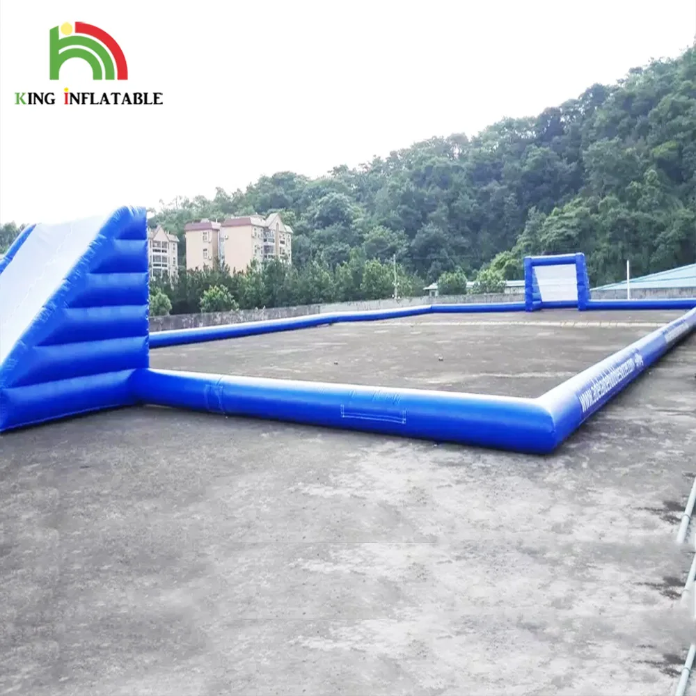 Inflatable 3v3 Football Pitch For Street, Inflatable Soccer Field For Rent
