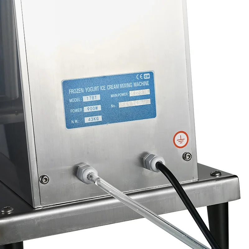 С подсветкой левая рука Замороженный Йогурт мороженое смешивающая машина