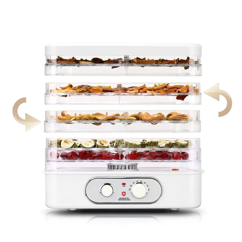 Electric Food Dehydrator 250W 5 Tray Beef Fruit Vegetable Dryer