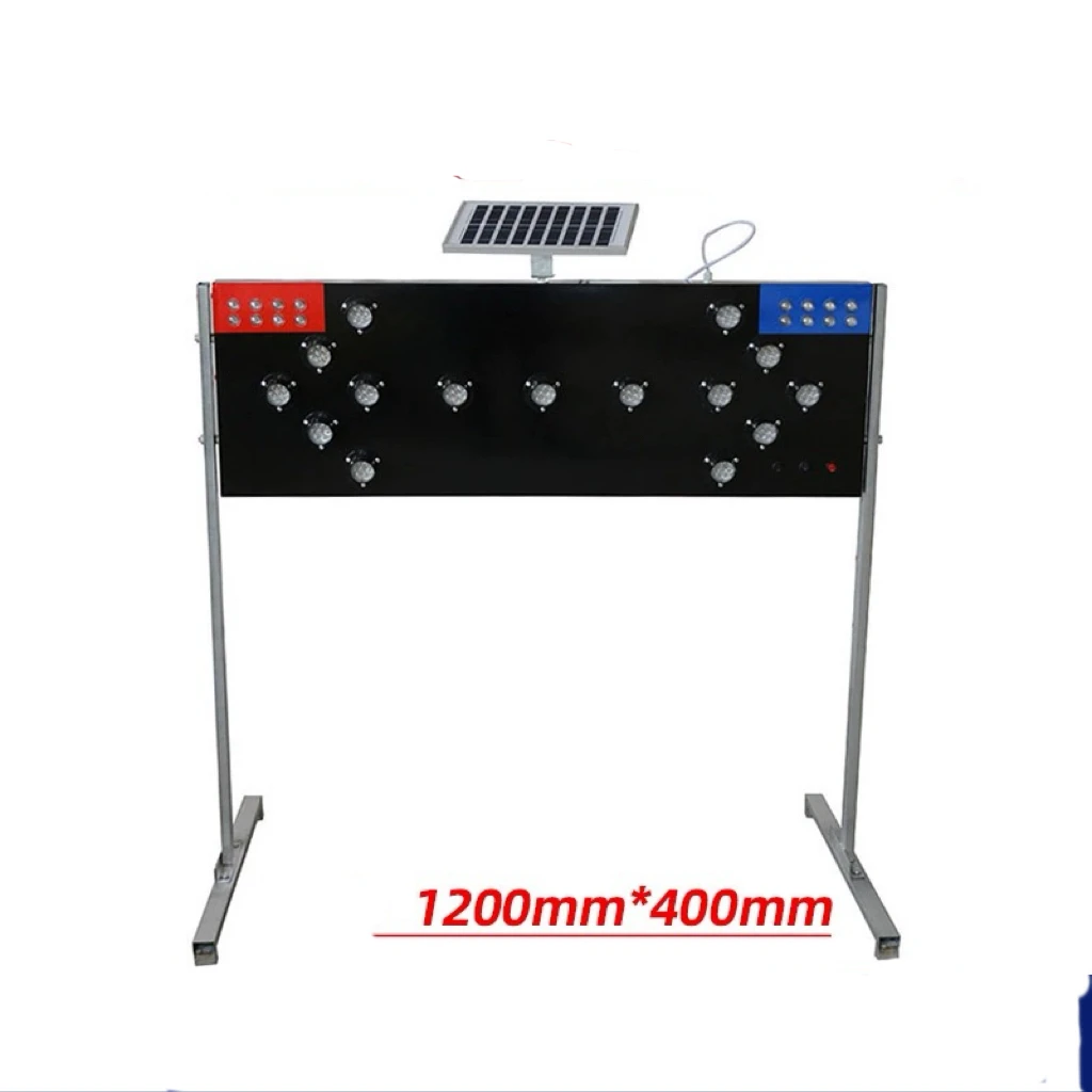 Traffic warning light solar guide beacon warning light road reflective double arrow guide light Traffic Sign