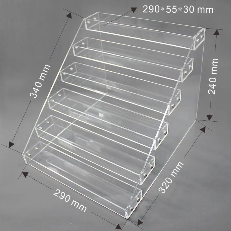 Custom  clear acrylic nail polish lipstick display cigarettes sunglasses jewellery display holder stand sunglasses display case