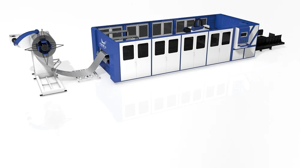 1540 Automatic Metal Coil Feed Fiber Laser Cutting Machine