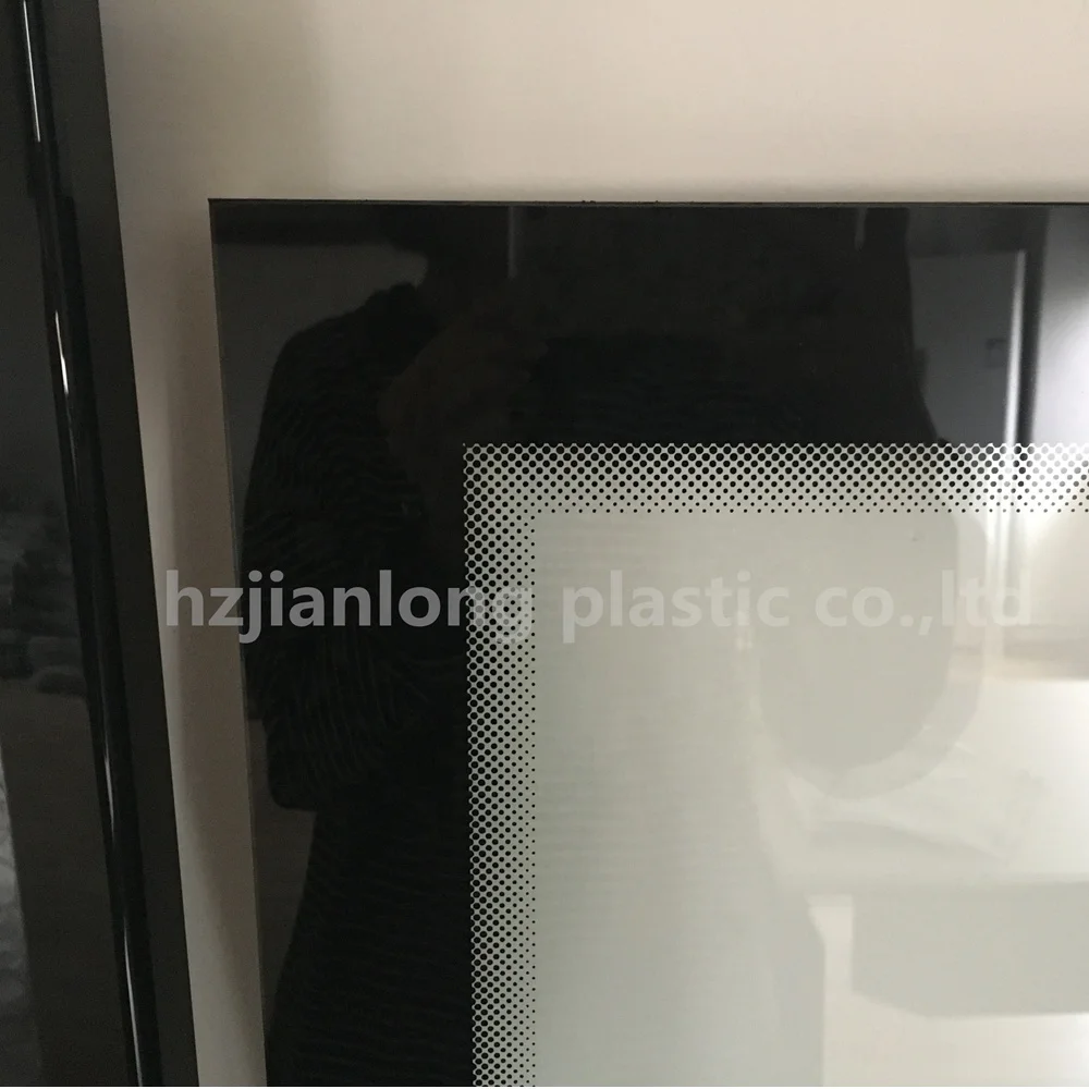 Luxury Design Borderless Freezer Transparent Single Upright Glass Door For Fridge