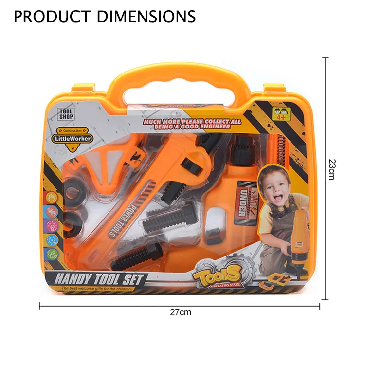 Suitcase Packaging Kids Tool Toys Workbench Pretend Play Set