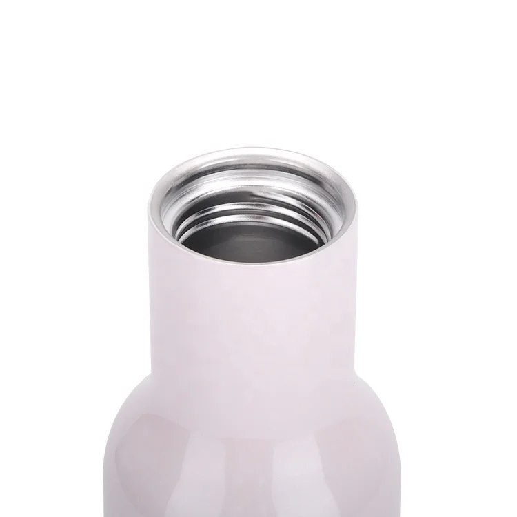 18 Oz Gym Stainless Steel Vacuum Insulated wooden lid Portable Water Bottle  Wholesale