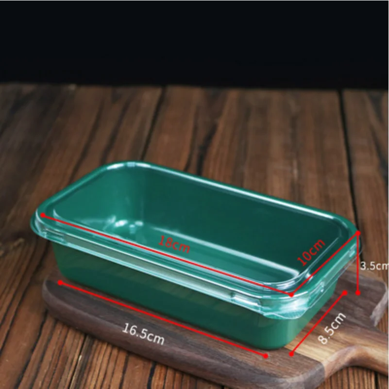 Chinese pastry box Peach potato chicken cake transparent plastic food box rectangle