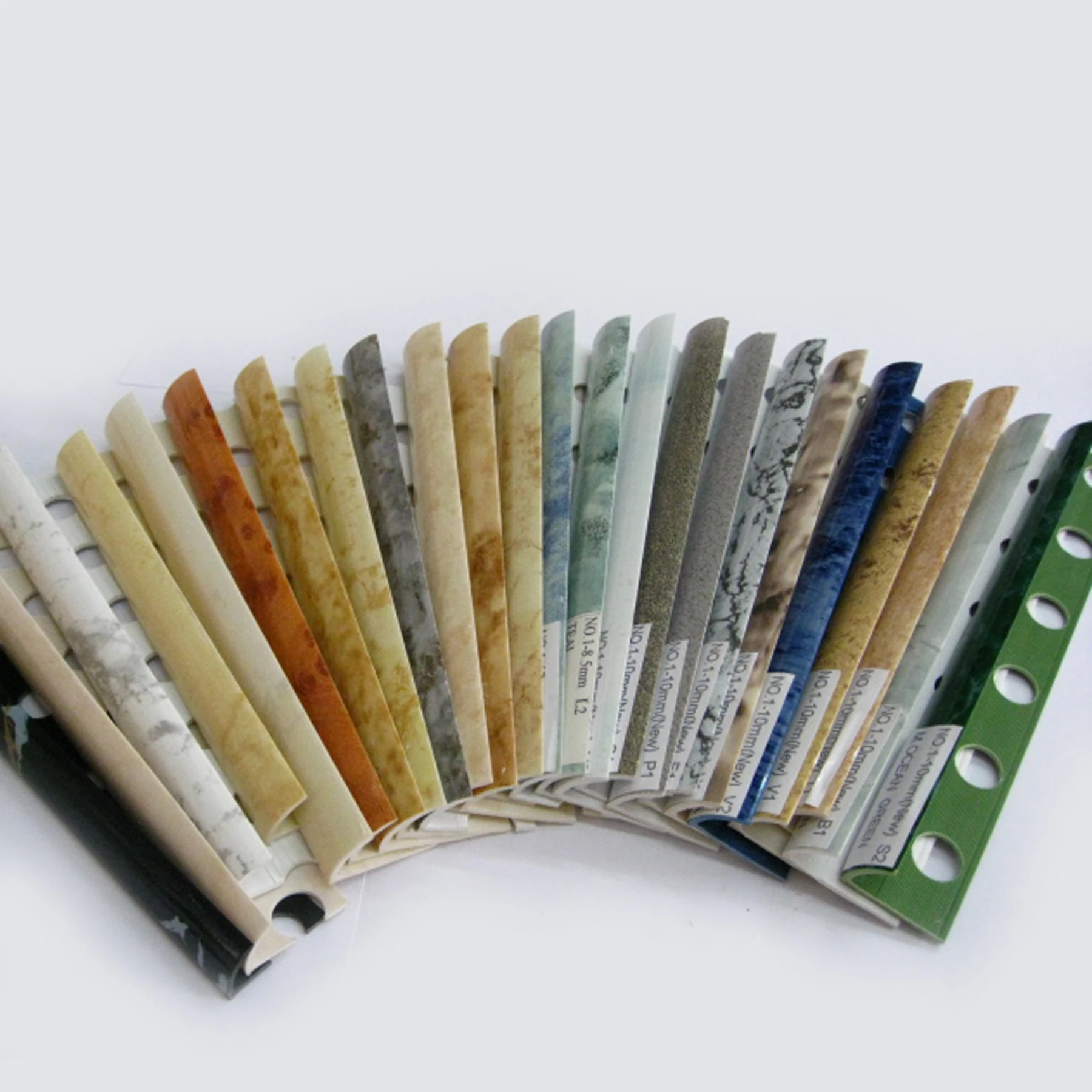 Pop Custom PVC Waterproof Plastic Marble Tile Trim Strip For Tile Decoration