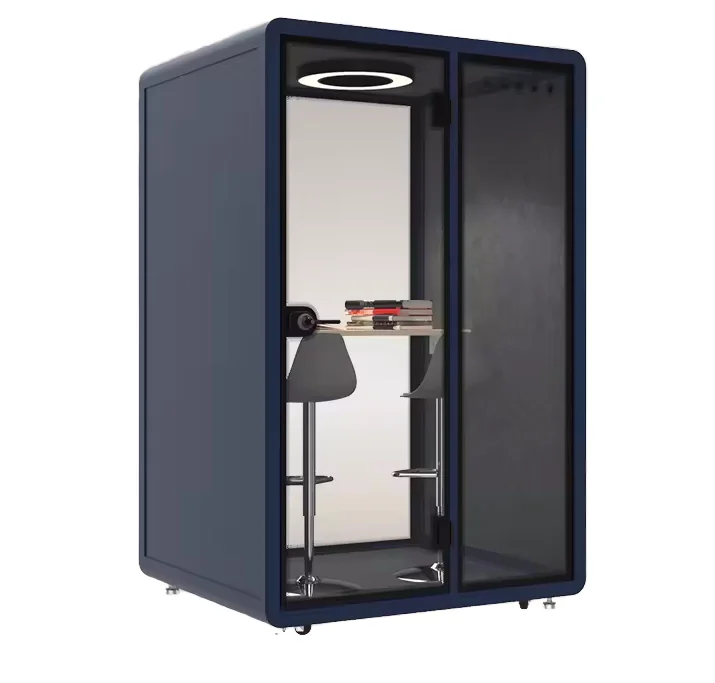 Cymdin Modern Steel Mobile Studio Room Soundproof Acoustic Office Pod with Smart Seating Silent Work Space Sound Proof Booth