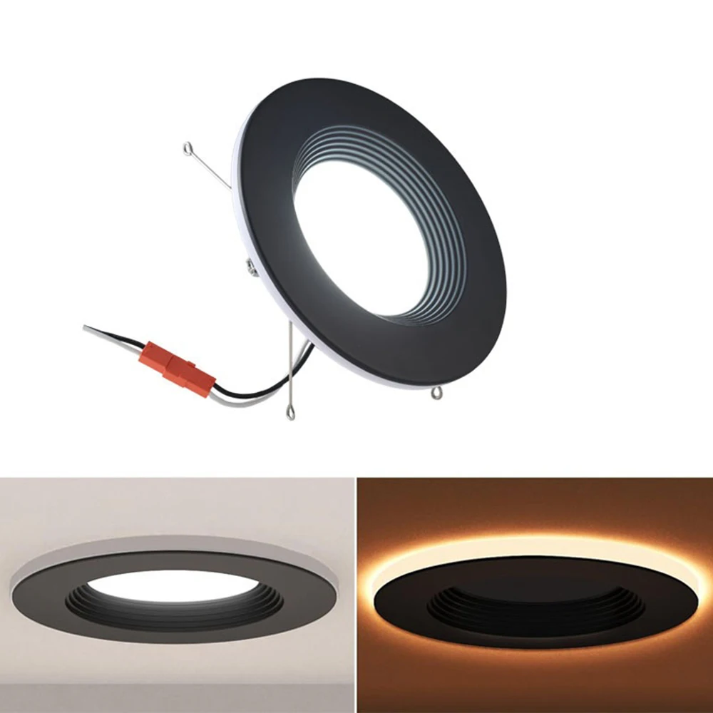 6-in 1250LM Led Can Light Bulb Led Bulb Lights Dimmable LED Recessed Lighting Retrofit Downlight Baffle Trim 15W 100W